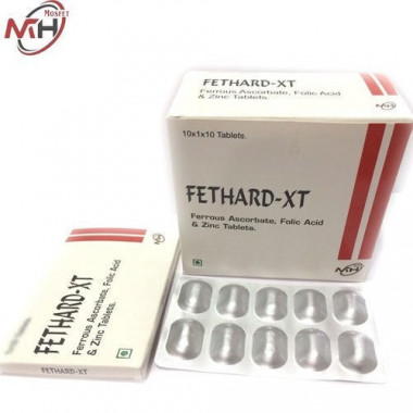 Ferrous Ascorbate Folic Acid And Zinc Tablets