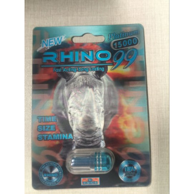 3D RHINO 99 15000 MALE SEX ENHANCEMENT CAPSULES