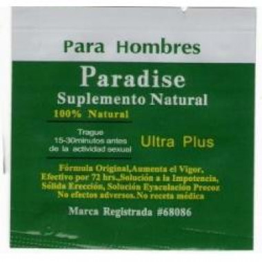 GREEN PARA HOMBRES PARADISE SEX PILLS